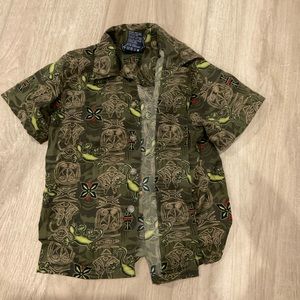 Boys Hawaiian button down